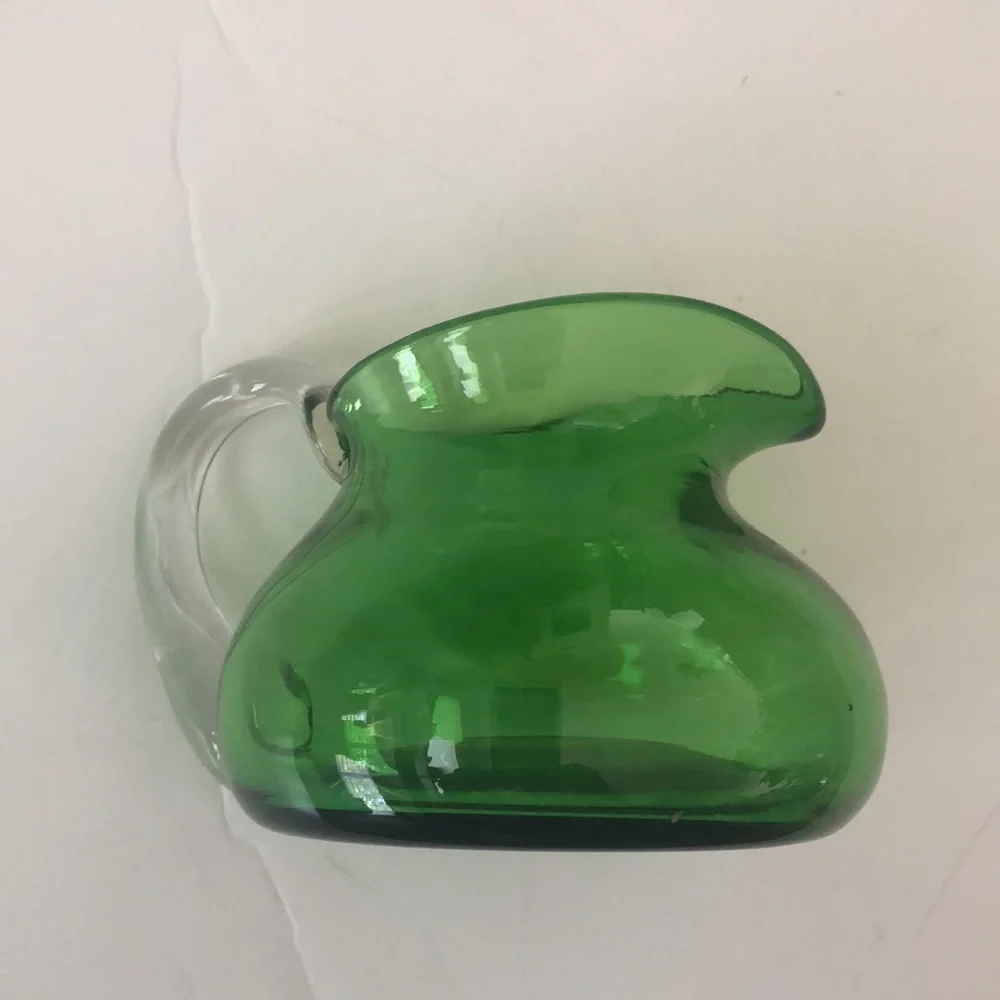 Bischoff Green Hand Crafted Vintage Green Pitcher